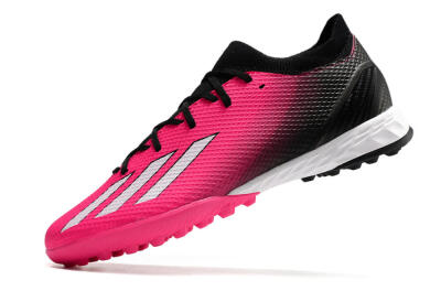 Men's Adidas X Speedportal.3 TF Artificial Turf Low-Tops Football Shoes - Pink/Black/White