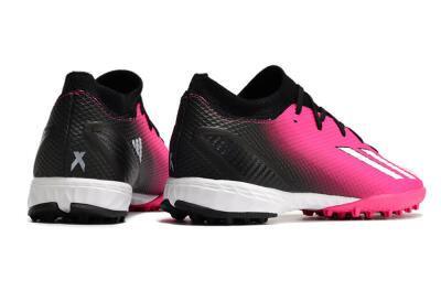 Men's Adidas X Speedportal.3 TF Artificial Turf Low-Tops Football Shoes - Pink/Black/White