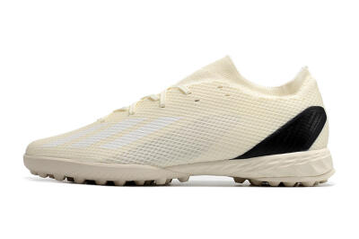 Men's Adidas X Speedportal.3 TF Artificial Turf Low-Tops Football Shoes - White/Black