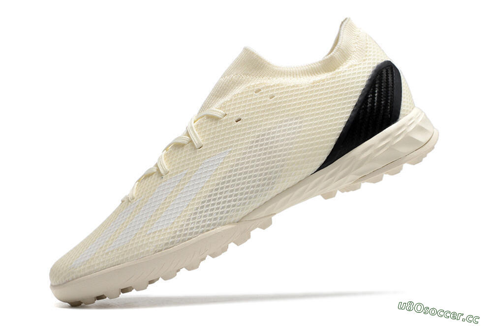 Men's Adidas X Speedportal.3 TF Artificial Turf Low-Tops Football Shoes - White/Black 5