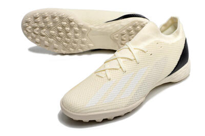 Men's Adidas X Speedportal.3 TF Artificial Turf Low-Tops Football Shoes - White/Black