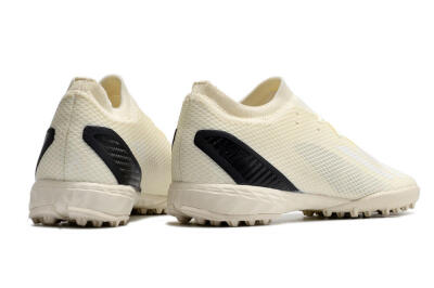 Men's Adidas X Speedportal.3 TF Artificial Turf Low-Tops Football Shoes - White/Black
