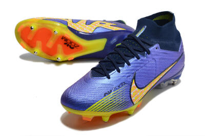 Men's Nike Air Zoom Mercurial Superfly 9 Elite SG Soft Ground High-Tops Football Boots - Blue/Yellow/Pink