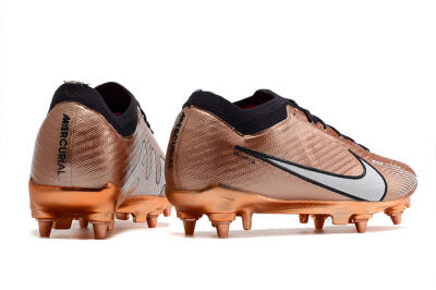 Men's Nike Air Zoom Mercurial Vapor 15 Elite SG Soft Ground Low-Tops Football Boots - Gold/White/Black