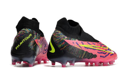 Men's Nike Phantom GX Elite DF FG Firm Ground High-Tops Football Boots - Pink/Rainbow