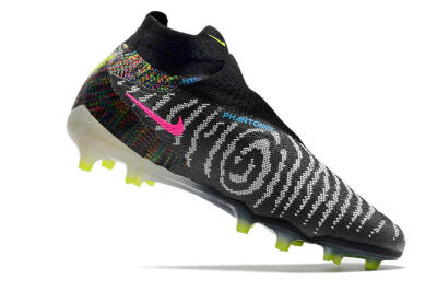 Men's Nike Phantom GX Elite DF FG Firm Ground High-Tops Football Boots - Black/Rainbow