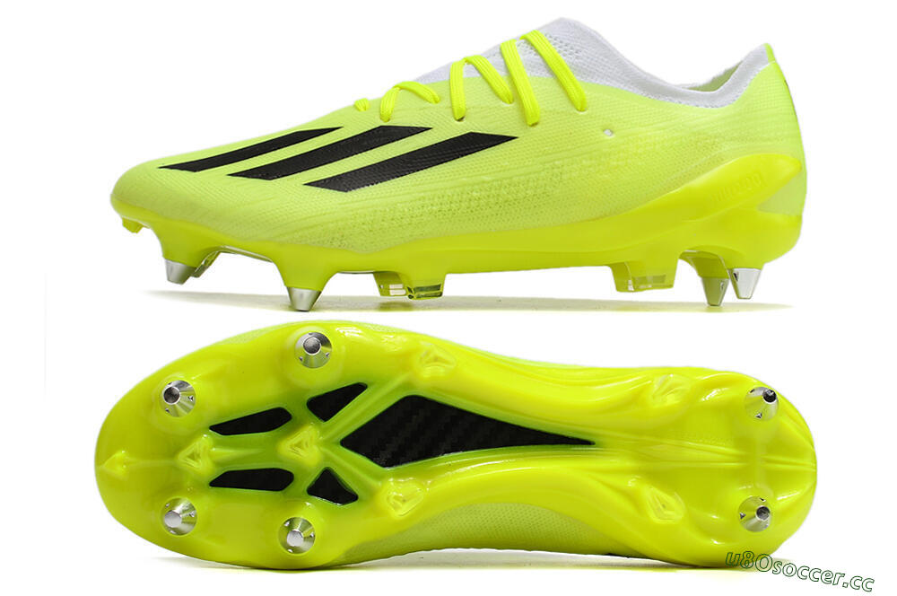 Men's Adidas X Speedportal.1 SG Soft Ground Low-Tops Football Boots - Green/White/Black 1