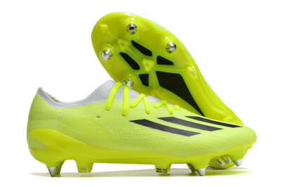 Men's Adidas X Speedportal.1 SG Soft Ground Low-Tops Football Boots - Green/White/Black