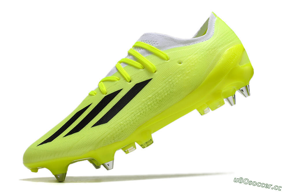 Men's Adidas X Speedportal.1 SG Soft Ground Low-Tops Football Boots - Green/White/Black 5