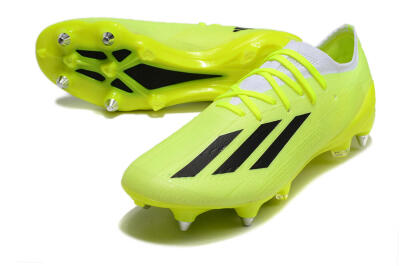 Men's Adidas X Speedportal.1 SG Soft Ground Low-Tops Football Boots - Green/White/Black