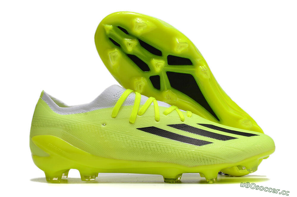 Men's Adidas X Speedportal.1 FG Firm Ground Low-Tops Football Boots - Green/White/Black 2