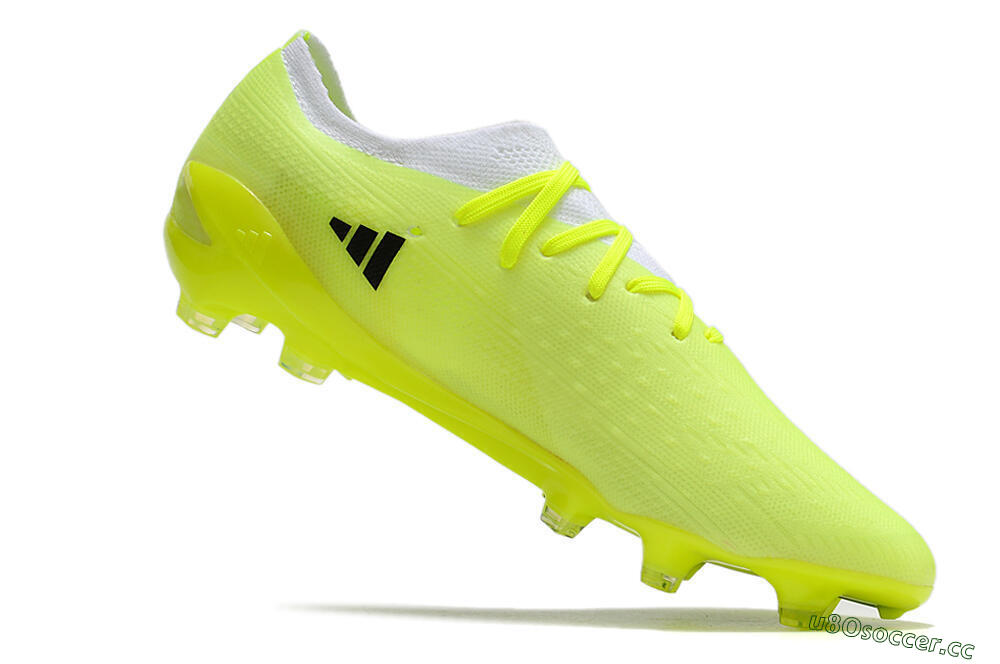 Men's Adidas X Speedportal.1 FG Firm Ground Low-Tops Football Boots - Green/White/Black 4