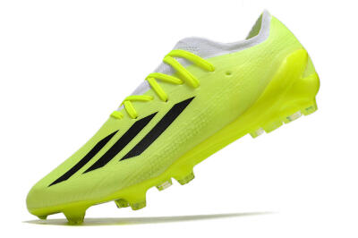 Men's Adidas X Speedportal.1 FG Firm Ground Low-Tops Football Boots - Green/White/Black