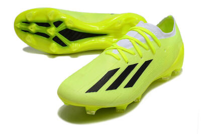 Men's Adidas X Speedportal.1 FG Firm Ground Low-Tops Football Boots - Green/White/Black