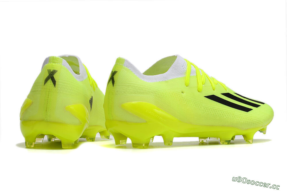 Men's Adidas X Speedportal.1 FG Firm Ground Low-Tops Football Boots - Green/White/Black 6