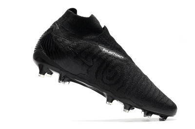 Men's Nike Phantom GX Elite DF FG Firm Ground High-Tops Football Boots - Black/Black