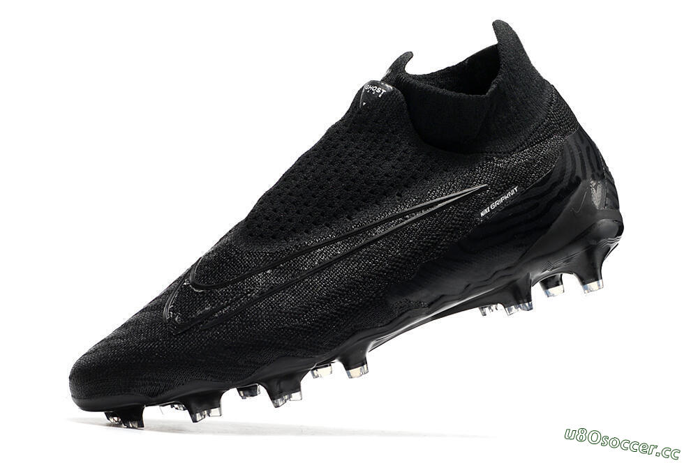 Men's Nike Phantom GX Elite DF FG Firm Ground High-Tops Football Boots - Black/Black 5