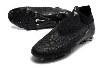 Men's Nike Phantom GX Elite DF FG Firm Ground High-Tops Football Boots - Black/Black