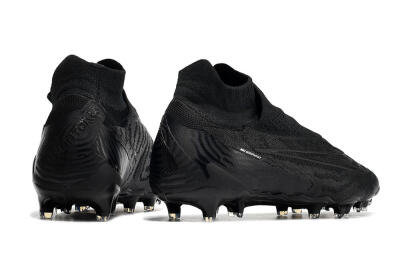 Men's Nike Phantom GX Elite DF FG Firm Ground High-Tops Football Boots - Black/Black
