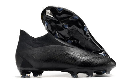 Men's Adidas Predator Accuracy+ FG Firm Ground High-Tops Football Boots - Black/Grey