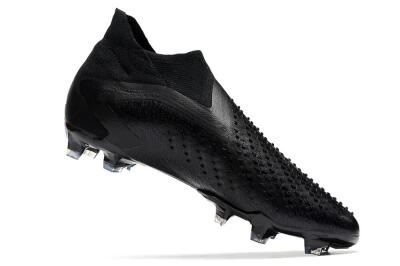 Men's Adidas Predator Accuracy+ FG Firm Ground High-Tops Football Boots - Black/Grey