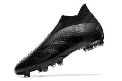 Men's Adidas Predator Accuracy+ FG Firm Ground High-Tops Football Boots - Black/Grey