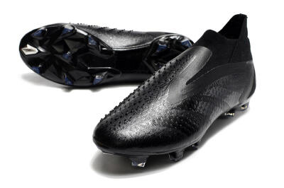 Men's Adidas Predator Accuracy+ FG Firm Ground High-Tops Football Boots - Black/Grey