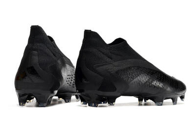 Men's Adidas Predator Accuracy+ FG Firm Ground High-Tops Football Boots - Black/Grey
