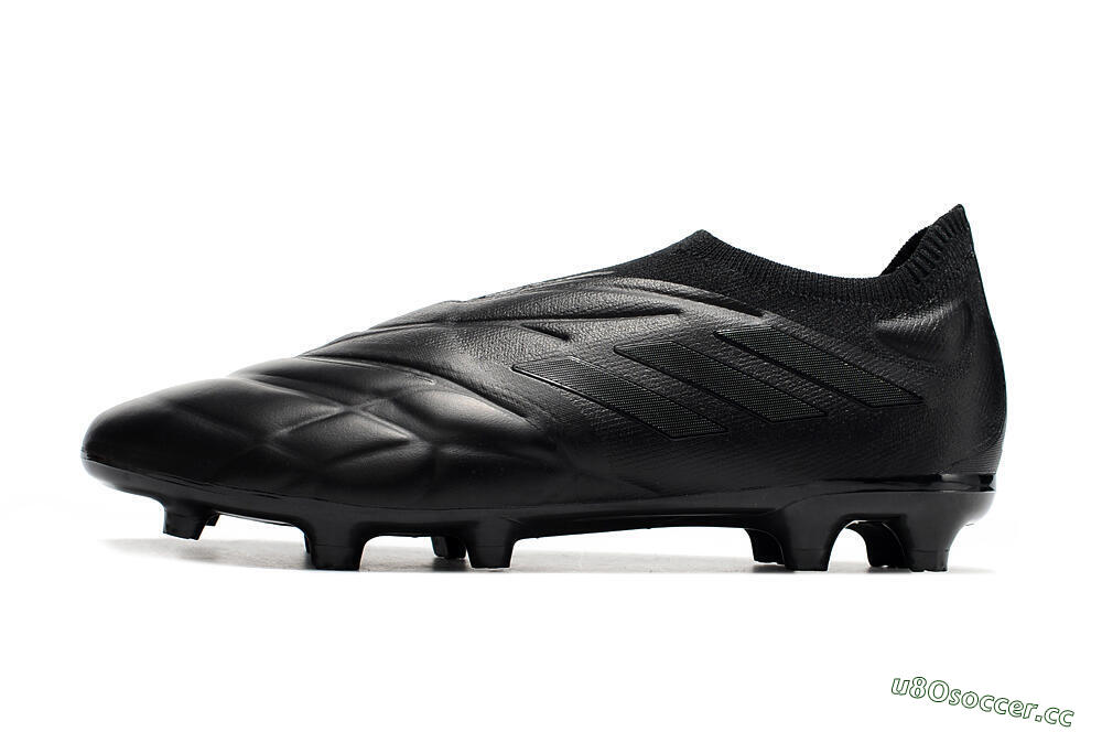 Men's Adidas Copa Pure+ FG Firm Ground Low-Tops Football Boots - Black/Black 0