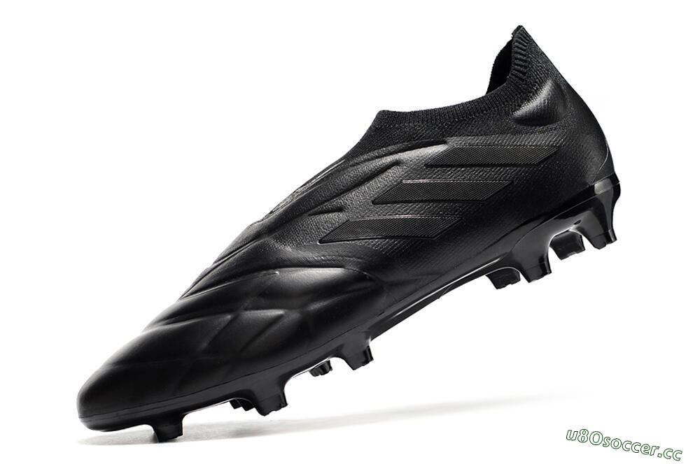 Men's Adidas Copa Pure+ FG Firm Ground Low-Tops Football Boots - Black/Black 4
