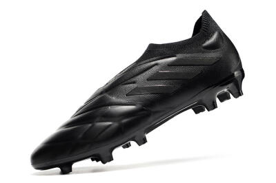 Men's Adidas Copa Pure+ FG Firm Ground Low-Tops Football Boots - Black/Black