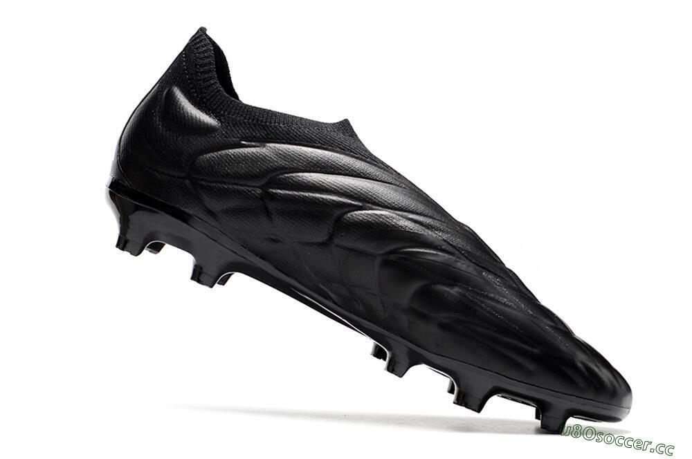 Men's Adidas Copa Pure+ FG Firm Ground Low-Tops Football Boots - Black/Black 5