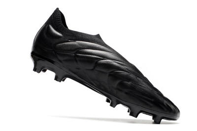 Men's Adidas Copa Pure+ FG Firm Ground Low-Tops Football Boots - Black/Black