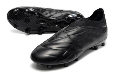 Men's Adidas Copa Pure+ FG Firm Ground Low-Tops Football Boots - Black/Black