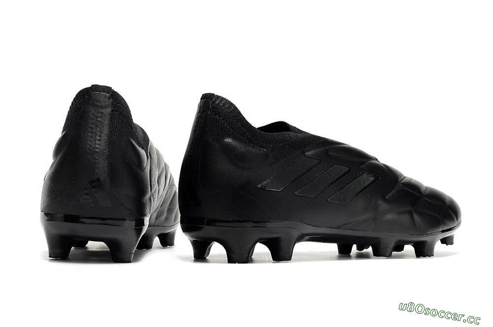 Men's Adidas Copa Pure+ FG Firm Ground Low-Tops Football Boots - Black/Black 6
