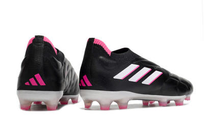 Men's Adidas Copa Pure+ FG Firm Ground Low-Tops Football Boots - Black/White/Pink