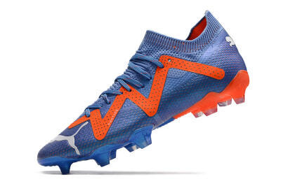 Men's Puma Future Ultimate FG Firm Ground Low-Tops Football Boots - Blue/Orange/White
