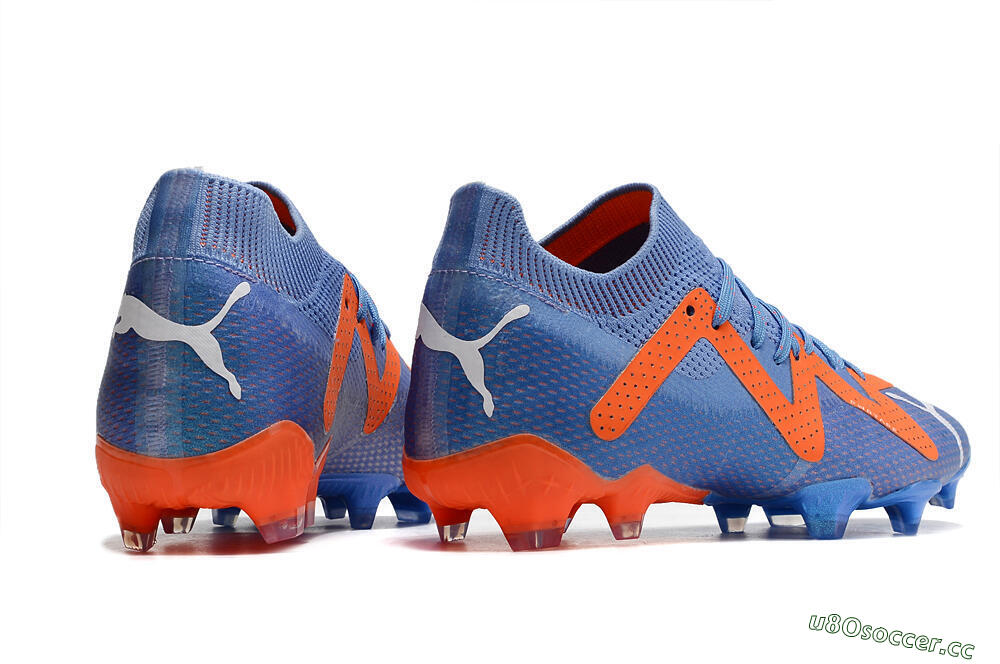 Men's Puma Future Ultimate FG Firm Ground Low-Tops Football Boots - Blue/Orange/White 6