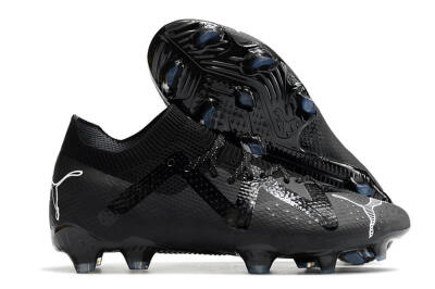 Men's Puma Future Ultimate FG Firm Ground Low-Tops Football Boots - Black/White