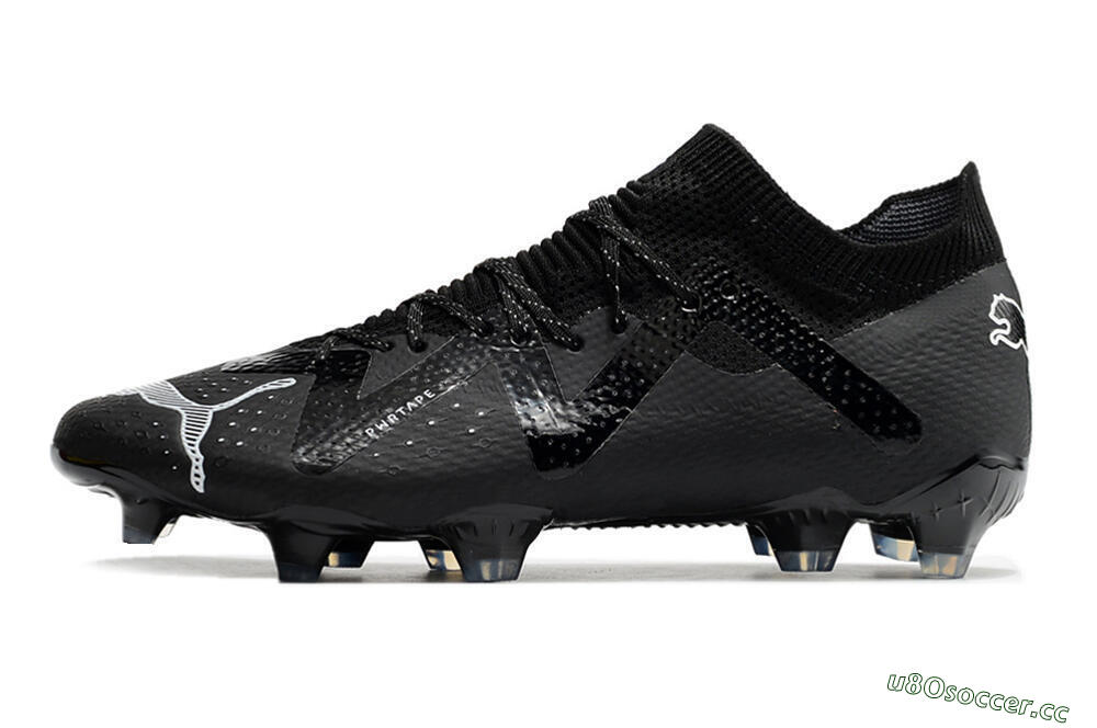 Men's Puma Future Ultimate FG Firm Ground Low-Tops Football Boots - Black/White 0