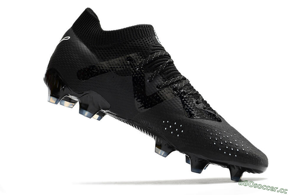 Men's Puma Future Ultimate FG Firm Ground Low-Tops Football Boots - Black/White 4