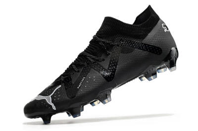 Men's Puma Future Ultimate FG Firm Ground Low-Tops Football Boots - Black/White