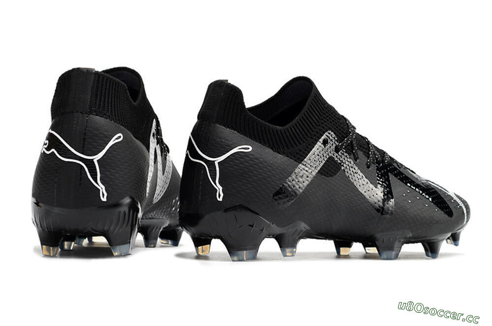 Men's Puma Future Ultimate FG Firm Ground Low-Tops Football Boots - Black/White 6