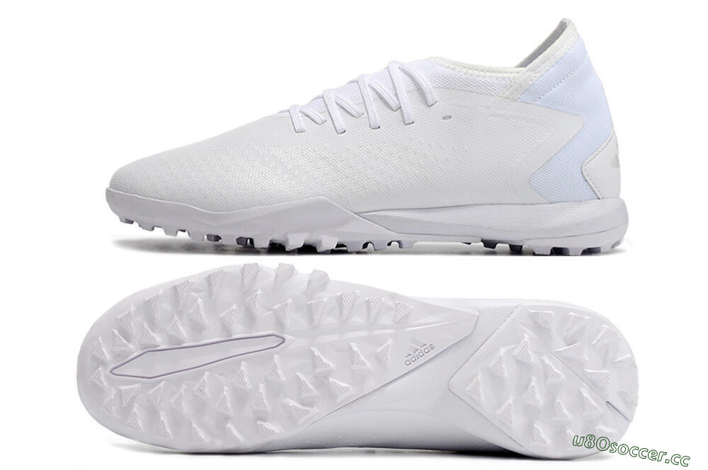 Men's Adidas Predator Accuracy.3 TF Artificial Turf Low-Tops Football Shoes - White/White 1