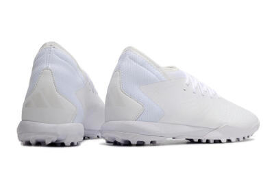 Men's Adidas Predator Accuracy.3 TF Artificial Turf Low-Tops Football Shoes - White/White