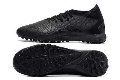 Men's Adidas Predator Accuracy.3 TF Artificial Turf Low-Tops Football Shoes - Black/Black