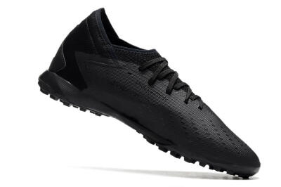 Men's Adidas Predator Accuracy.3 TF Artificial Turf Low-Tops Football Shoes - Black/Black