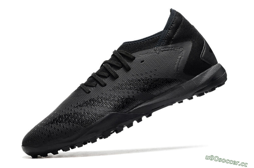 Men's Adidas Predator Accuracy.3 TF Artificial Turf Low-Tops Football Shoes - Black/Black 5