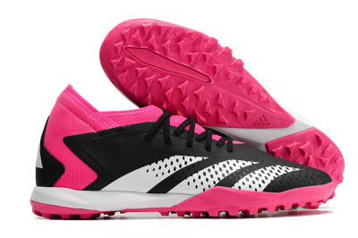 Men's Adidas Predator Accuracy.3 TF Artificial Turf Low-Tops Football Shoes - Black/Pink/White