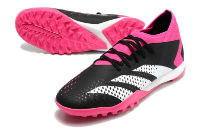 Men's Adidas Predator Accuracy.3 TF Artificial Turf Low-Tops Football Shoes - Black/Pink/White